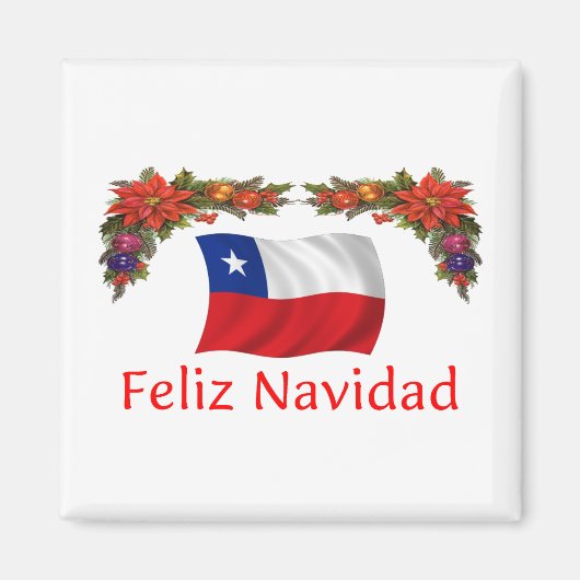 チリ・クリスマス マグネット (正面)