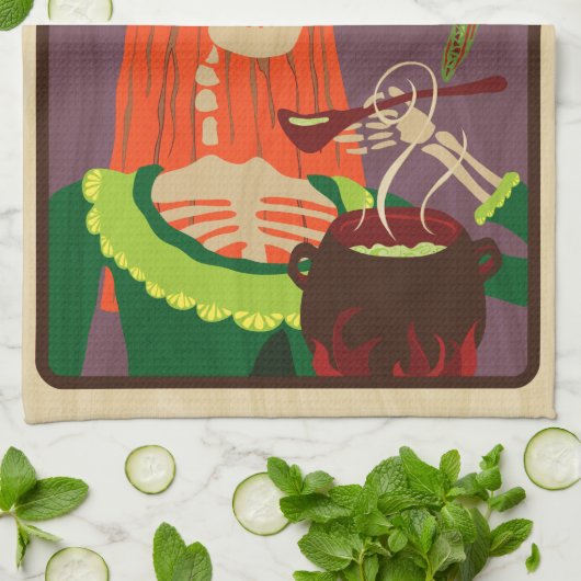 チリ・コロラド キッチンタオル (折り畳み)