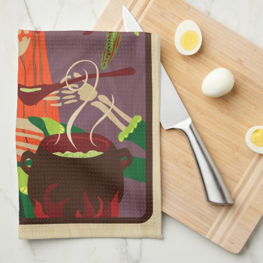 チリ・コロラド キッチンタオル (四つ折り)