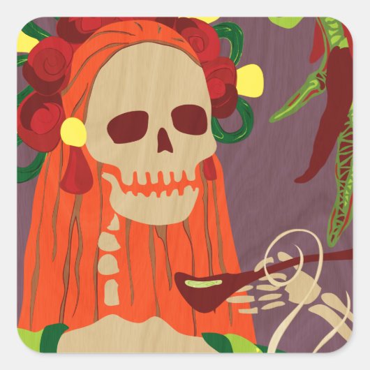 チリ・コロラド スクエアシール (正面)