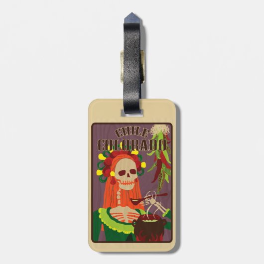チリ・コロラド ラゲッジタグ (裏面縦)
