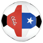 チリ・サッカー・チリ国旗/スポーツ サッカーボール (回転)
