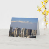 チリ，サンティアゴ カード (黄色い花)