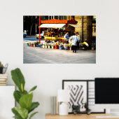 チリ，サンティアゴ，花屋 ポスター (ホームオフィス)