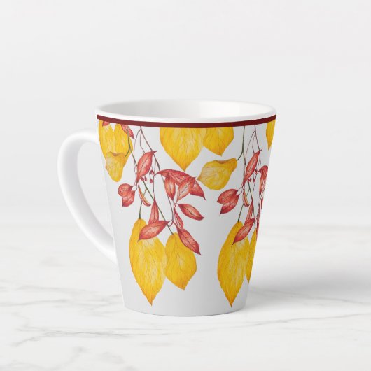 チリ&ターメリックオンザスモールラテマグ カフェラテマグ (左アングル)