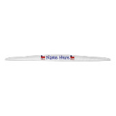 チリ チリ国旗 青 カスタマイズ タイヘッドバンド (正面)