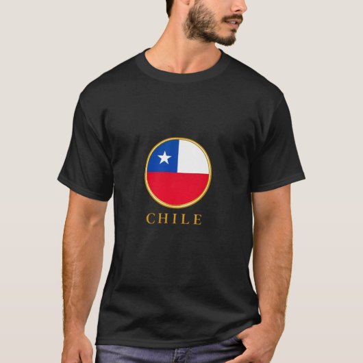 チリ - チリ国旗 Tシャツ (正面)
