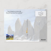 チリ，トーレスデルペイネ国立公園 ポストカード (裏面)