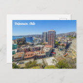 チリ，バルパライソ ポストカード (正面/裏面)