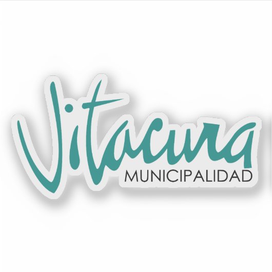 チリ・ビタキュラ国旗 シール (正面)