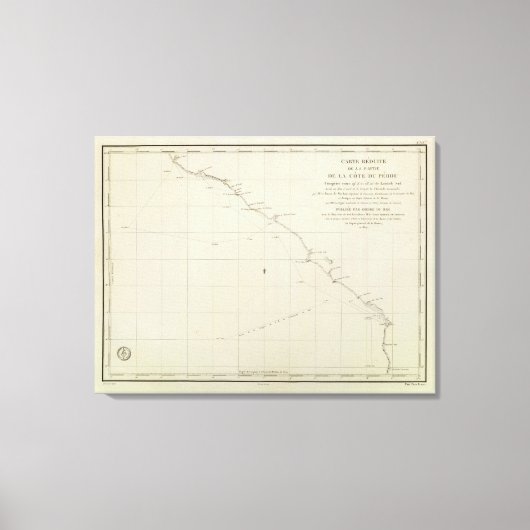 チリ，ペルー キャンバスプリント (正面)