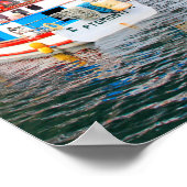 チリ，ボート&ウォーターフォール ポスター (角)