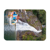 チリ,ボート&ウォーターフォール マグネット (横)