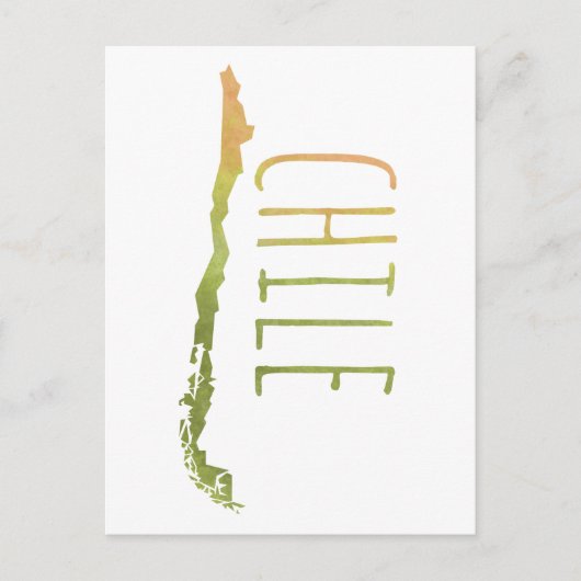 チリ ポストカード (正面)