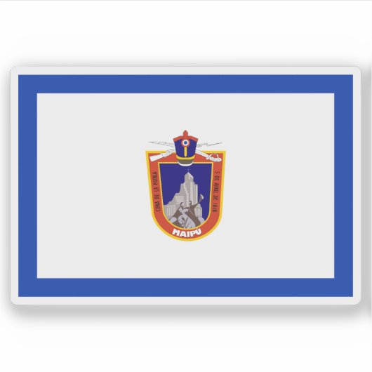 チリ・マイプ国旗 シール (正面)
