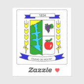 チリ，モリーナの紋章 シール (シート)