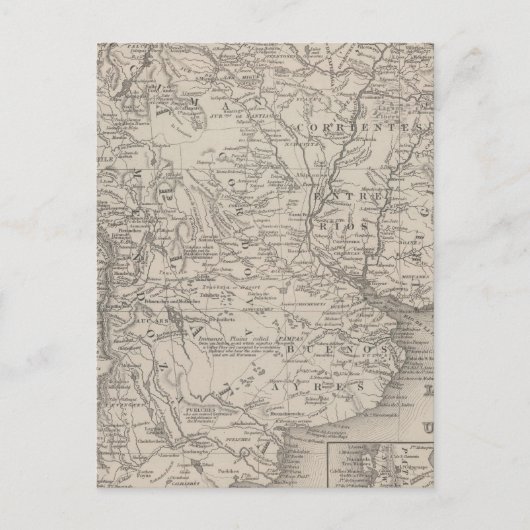 チリ、ラプラタ、ウルグアイ ポストカード (正面)