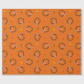 チリ リストラ リースとペッパー オールオーバー パターン  ラッピングペーパー (フラット)