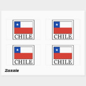 チリ 長方形シール (シート)