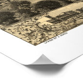 チリ、MOパノラママップ – 1869 ポスター (角)