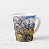 チリ、Torres del Paine、Burnt tree カフェラテマグ (右アングル)