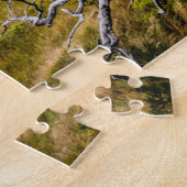 チリ、Torres del Paine、Burnt tree ジグソーパズル (側面)