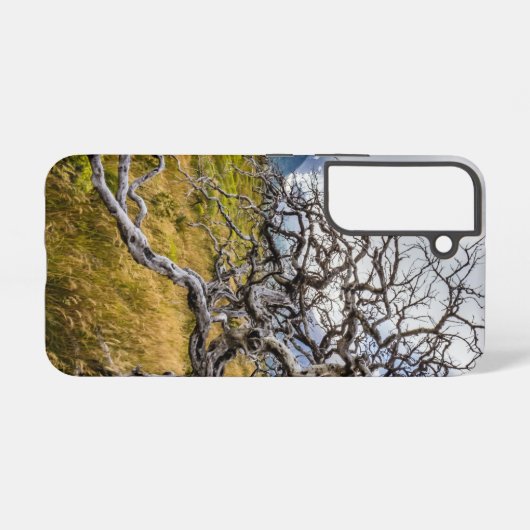 チリ、Torres del Paine、Burnt tree Samsung Galaxyケース (裏面横)