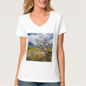 チリ、Torres del Paine、Burnt tree Tシャツ (正面)