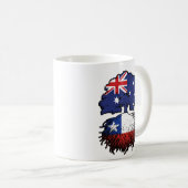 チリAustralian Tree Roots国旗 コーヒーマグカップ (正面右)