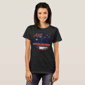 チリAustralian Tree Roots国旗 Tシャツ (正面フル)