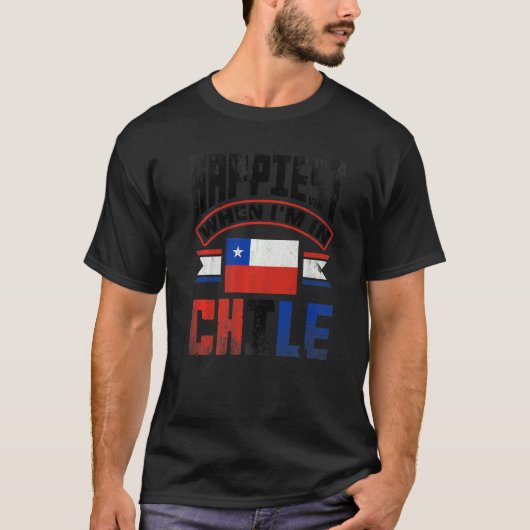 チリChili国旗Im In Chile Tシャツ (正面)