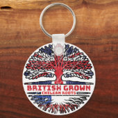 チリChili Uk 統一された Kingdom British Tree Roots キーホルダー (裏面)