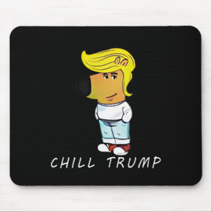 チルおもしろいトランプミームメンズ10代の マウスパッド
