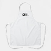 チルはっきりした白黒モダン料理BBQエプロン エプロン (正面)