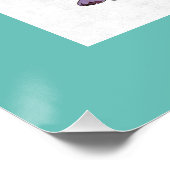 チルアウトやる気を起こさせる引用文ピンクティール（緑がかった色）の水色 ポスター (コーナー)