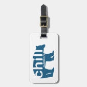 チルアウトドアベア ラゲッジタグ (正面縦)