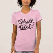 チルアウトレトロタイポグラフィTシャツ Tシャツ (正面)