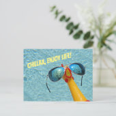 チルアクシ 楽しむ人生のポストカード！ ポストカード (スタンド正面)