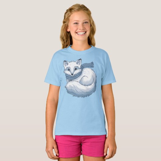 チルアークティックキツネ Tシャツ (正面フル)