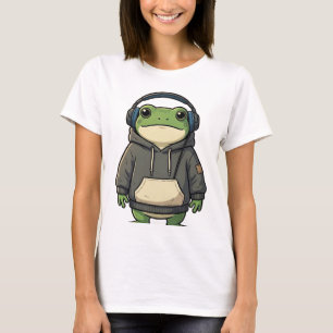 チルカエル ヘッドホン Tシャツ デザイン