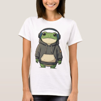 チルカエル ヘッドホン Tシャツ デザイン