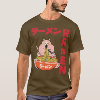 チルキャットラーメンアニメかわいい日本のSKET Tシャツ