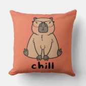 チルキャピバラ眼鏡 クッション (正面)