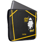 チルクール幽霊サングラスエレクトロニクスバッグ ラップトップスリーブ (正面右)