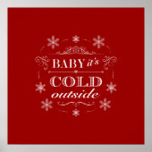 チルストマまたはアパーズスキー雪赤と白片 ポスター (正面)