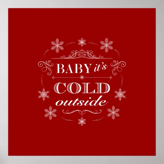 チルストマまたはアパーズスキー雪赤と白片 ポスター (正面)