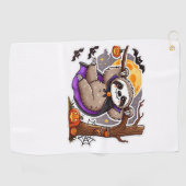 チルスリルハロウィンスロース特大Tシャツ ゴルフタオル (横)