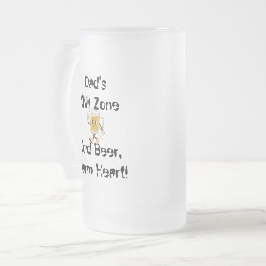 チルゾーン霜の付いたビアマグ フロストグラスビールジョッキ (正面左)