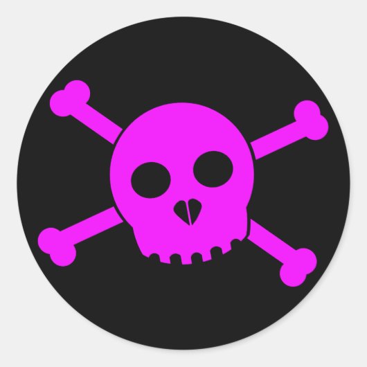 チルトピンクデースのヘッドステッカー ラウンドシール (正面)