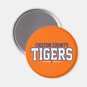 チルトン郡;タイガース マグネット (正面/裏面)